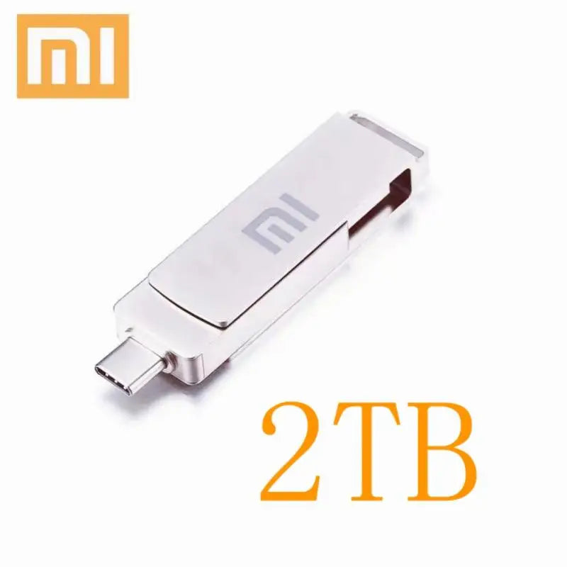 Xiaomi 2TB USB Flash Drive 256G Type C Pendrive OTG Memory Stick 64G 512GB High Speed USB Drive 1TB Pen Drive Gift With Key Ring