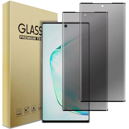 For Samsung Galaxy Note 10 /Note 10 +/Note 10 Plus 5G Case Friendly Anti Spy Privacy Tempered Glass Screen Protectors 2-Pack