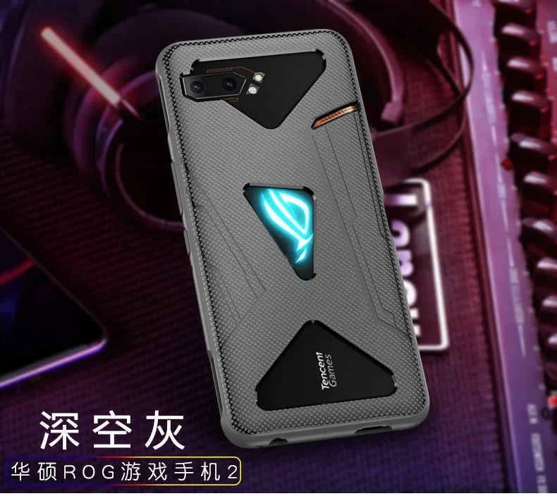 Armour Case for ASUS ROG Phone 3 Case Air Trigger Compatible with Kickstand and Dust Plug Military Grade Drop Protection