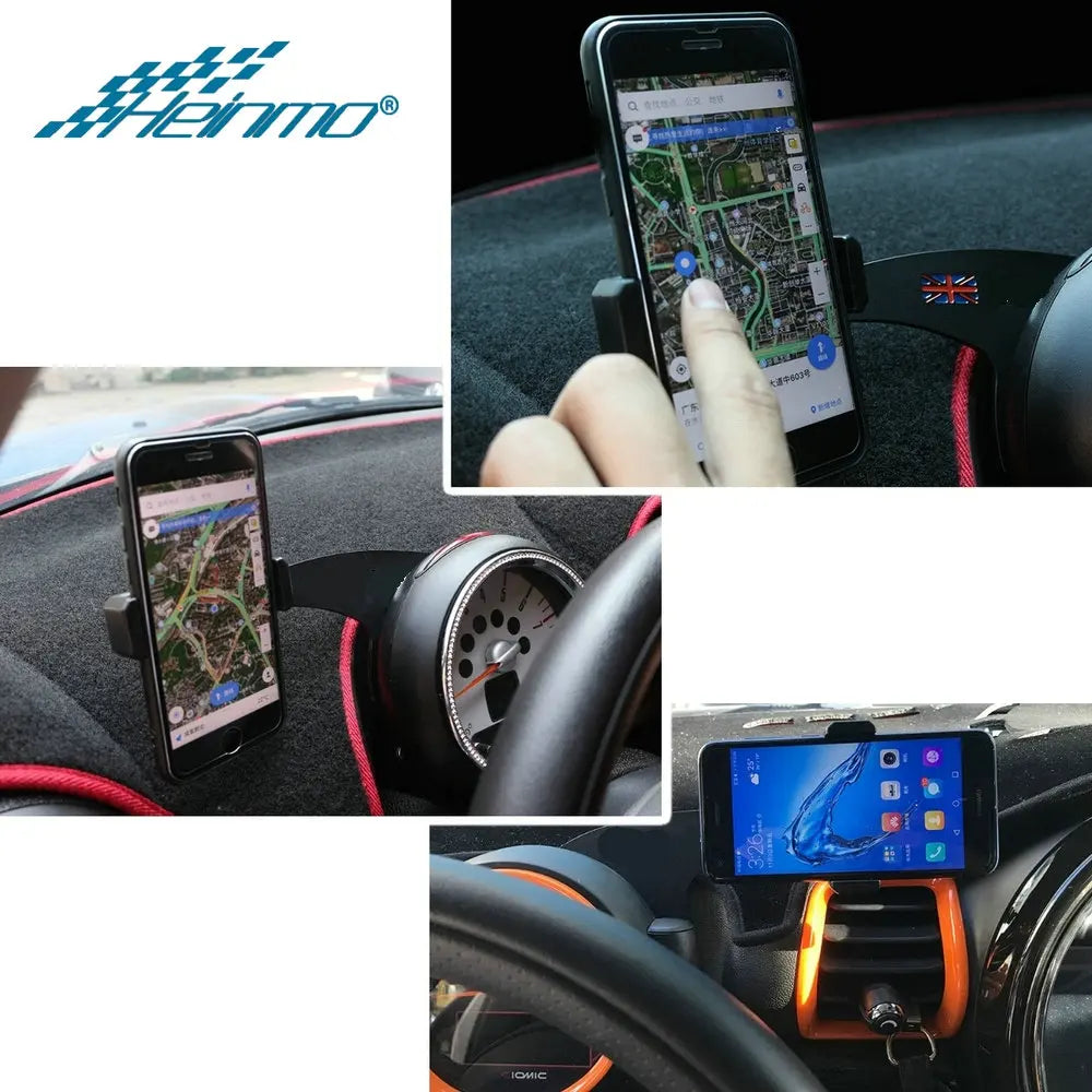 For MINI Cooper Accessories R55 R57 R60 Countryman R61 Car Interior Phone Holder For MINI Cooper R56 F56 F55 Clubman F54