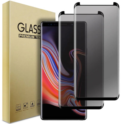 4-Pack For Samsung Galaxy Note 9 Case Friendly Anti Spy Privacy Tempered Glass Screen Protectors