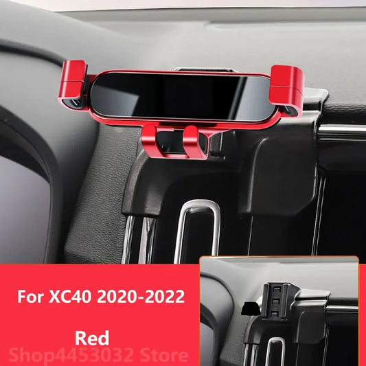 For Volvo XC40 2022 2021 2020 Car Mobile Phone Holder 360 Degree Rotation Special Bracket GPS Mount Support Clamping Accessories