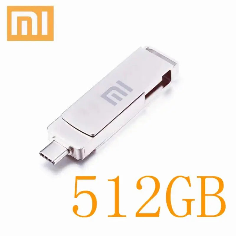 Xiaomi 2TB USB Flash Drive 256G Type C Pendrive OTG Memory Stick 64G 512GB High Speed USB Drive 1TB Pen Drive Gift With Key Ring