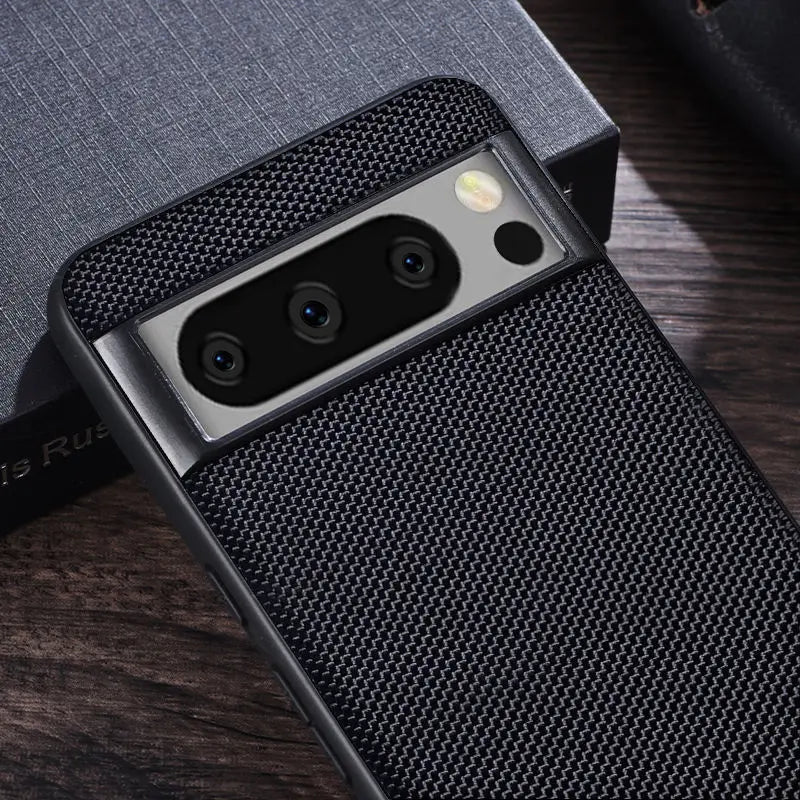 For Google Pixel 8 Pro Case Texture Braided nylon Fiber Protective Cover for Google Pixel 8 Shockproof Matte Case