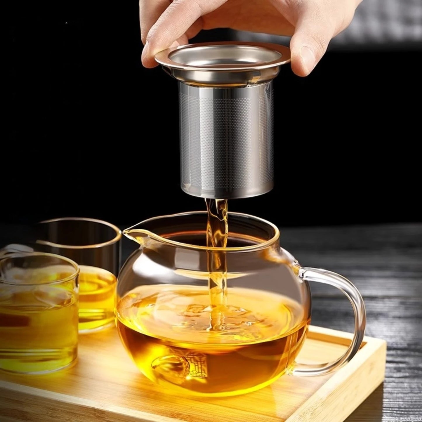 and Luxurious elegant teapot your addition tea-drinking a stunning experience. to your to Add collectio modern elevate glass and