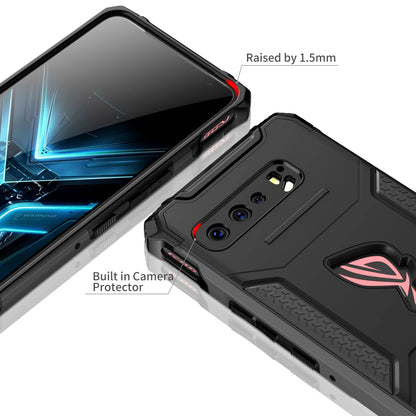 Armour Case for ASUS ROG Phone 3 Case Air Trigger Compatible with Kickstand and Dust Plug Military Grade Drop Protection