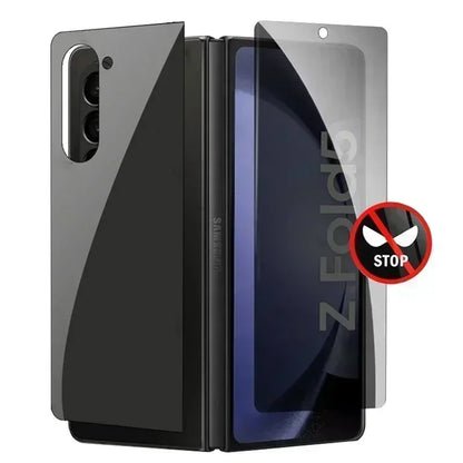 Anti-Spy Front Tempered Glass For Samsung Galaxy Z Fold 5 4 3 Back Screen Protector on Z Fold5 4 Z Fold 6 9H Protective Glass