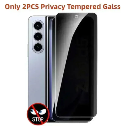 4in1 Tempered Glass For Samsung Galaxy Z Fold 5 Privacy Screen Protector Camera Lens Protective Film Z Fold 5 4 Z Fold 6 Glass