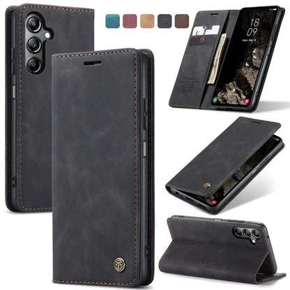 Flip Wallet Case for Samsung Galaxy A55 5G A35 5G A25 5G A05S (2024), Leather Magnetic Folio Cover with Card Holder