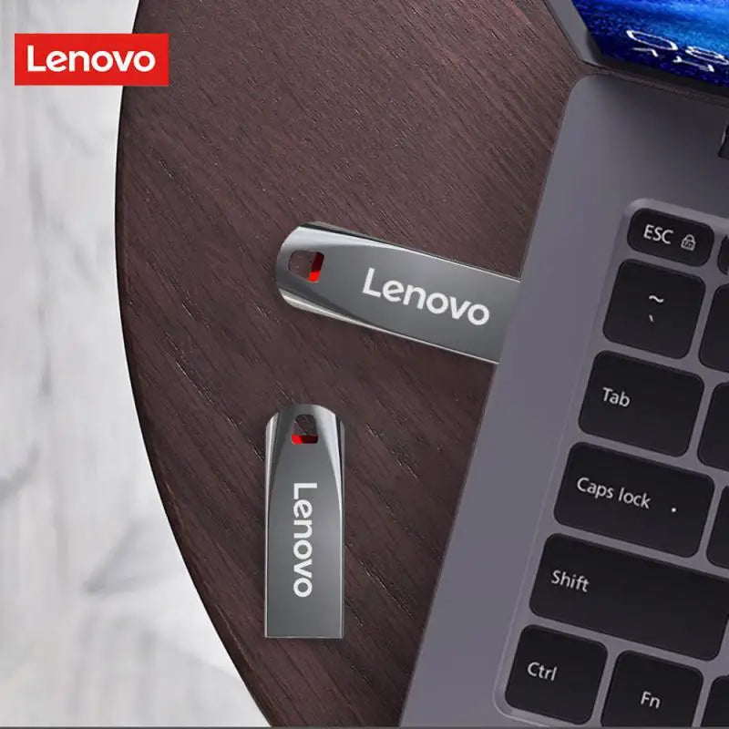 Lenovo Metal U Disk 2TB Portable Pen Drive 1TB High Speed USB 3.0 Type-C Interface Waterproof 1TB 512GB Memoria Usb Flash Disk