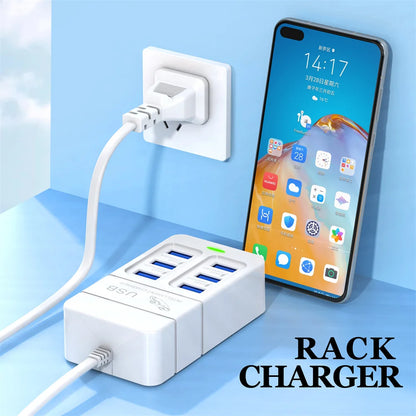 35W Multi-port USB Power Strip Charger PD Fast Charging Charger Power Socket Plug Adapter For iPhone Xiaomi Travel Mobile Phones