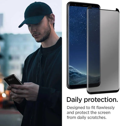 For Samsung Galaxy S8/S8 Plus/S8+ Case Friendly Anti Spy Privacy Tempered Glass Screen Protectors 2-Pack