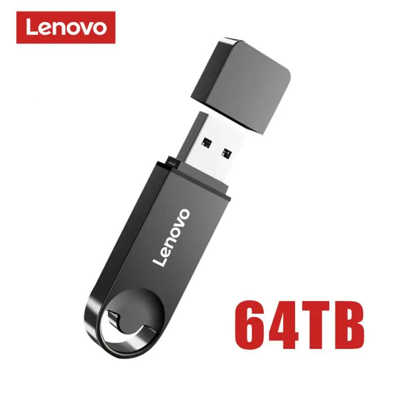 Lenovo 64TB 3.0 USB Flash Drive Metal High-Speed Pen Drive 2TB 16TB Waterproof Type-c Usb PenDrive For Computer Storage Devices