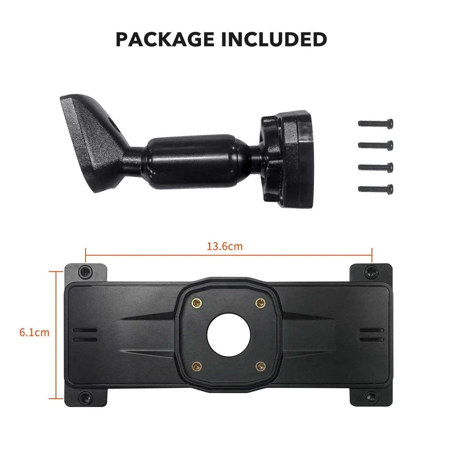 WOLFBOX OEM Bracket for Mirror Dash Cam 12 Inch  Mirror Dash Cam Mount Bracket Arm for Car DVR Instead of Strap