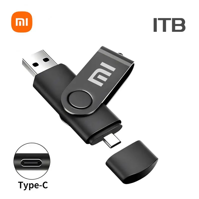 Xiaomi Metal U Disk 2TB Portable Pen Drive 1TB High Speed USB 3.0 Type-C Interface Waterproof 1TB 512GB Memoria Usb Flash Disk