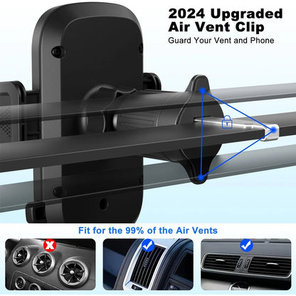 Car Phone Holder 4 in 1 Super Stable Long Arm Sucker Mount for Dashboard Windscreen Air Vent Compatible With All Mobile Phone