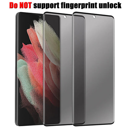 For Samsung Galaxy S21/S21 Plus/S21+/S21 Ultra/S21 FE 5G Case Friendly Anti Spy Privacy Tempered Glass Screen Protectors 2-Pack