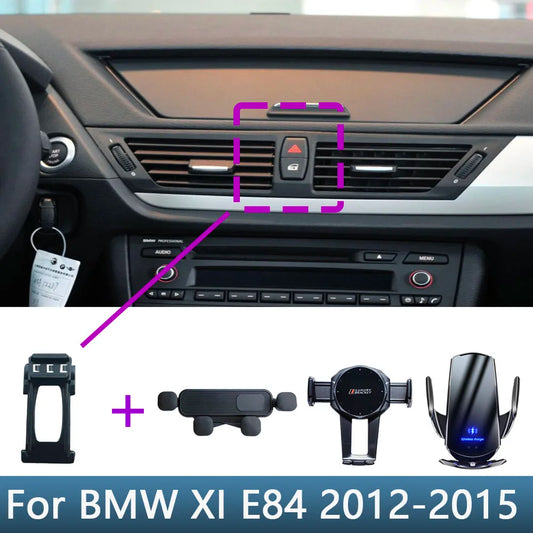 For BMW X1 E84 2012 2013 2014 2015 Car Phone Holder Special Fixed Bracket Base Wireless Charging Interior Accessories