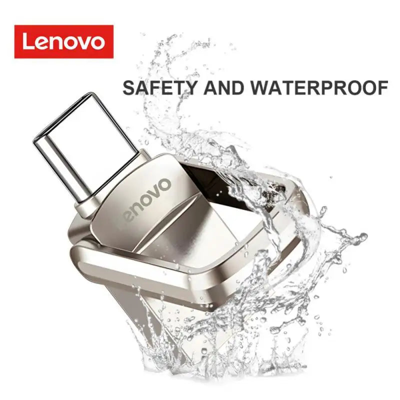 Lenovo 2TB Usb 3.0 Flash Drives High Speed Metal Pendrive 1TB 512GB 256GB Portable Usb Drive Waterproof Memoria Usb Flash Disk