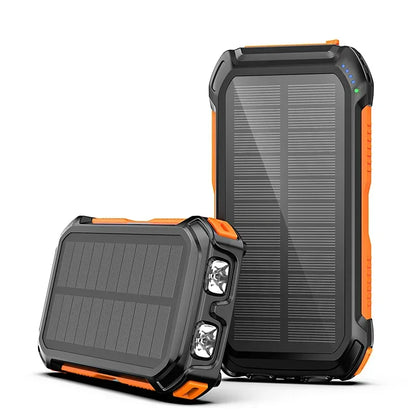 Fast charge 2024 New Product Custom Solar Panel Powerbank Portable Solar Charger 20000mAh Solar Power Banks For Cell Phone