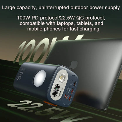 PD100W Portable Power Bank 60000mAh Two-way Fast Charging Power Station LED For Home Camping Emergency Mobile Charging Station