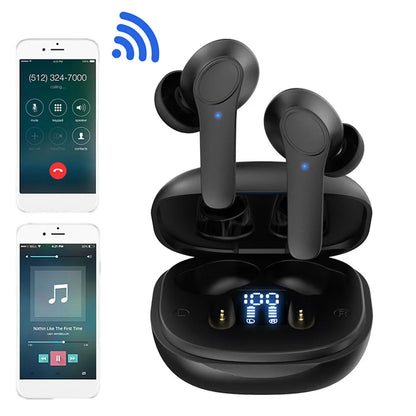 144 Languages Real Time Translator Earbuds 99% Accuracy Wireless BT Two-Way Voice Translator Noise Cancelling Translator Headset